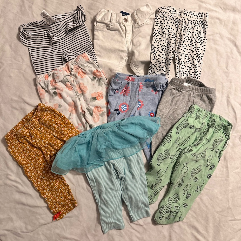 Baby Girl Pant Bundle Size 6 month